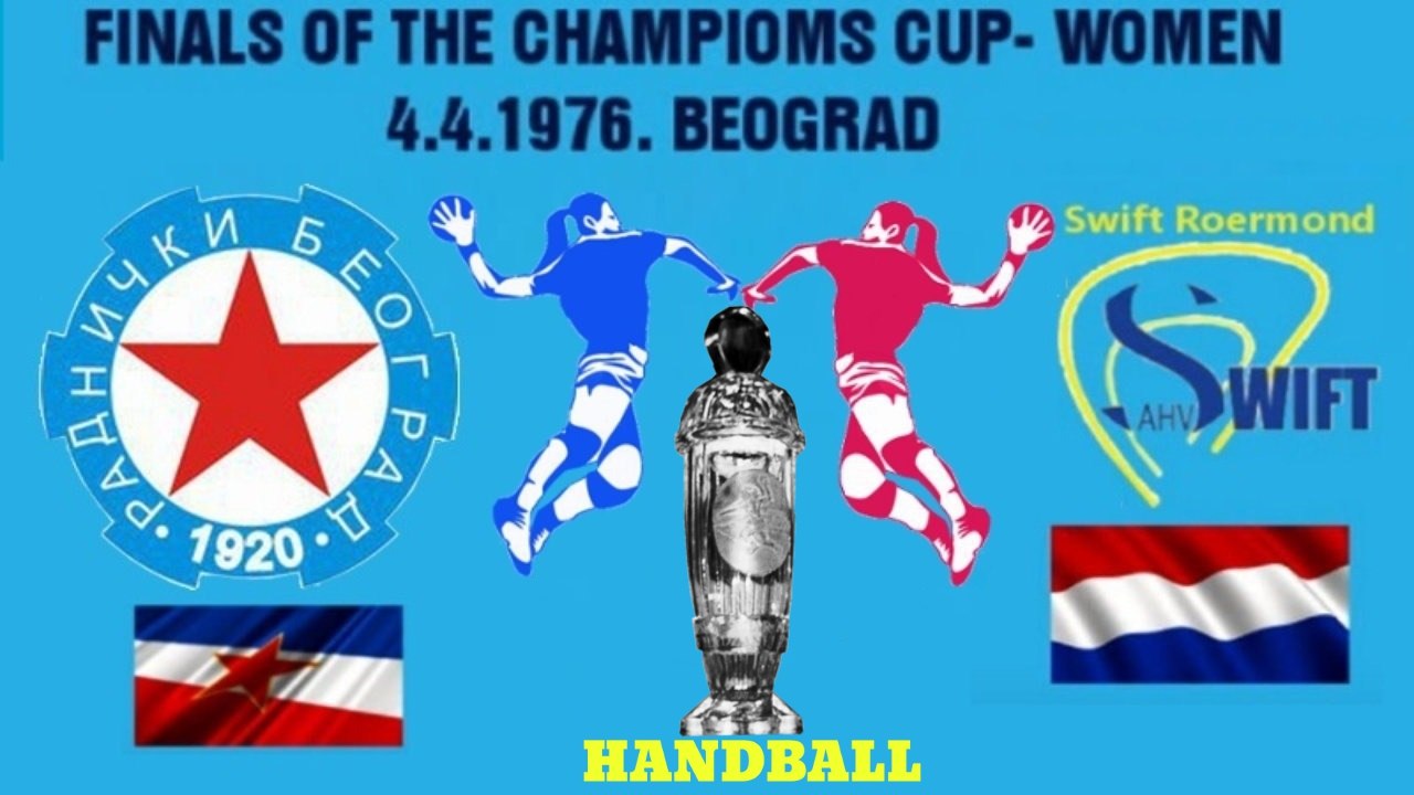 ГАНДБОЛ HANDBALL CHAMPIONS CUP FINALS 1976 RK RADNIČKI - MORA SWIFT ROERMOND BEOGRAD 핸드볼