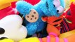 Cookie Monster Driving Cozy Coupe with Super Mario, Sesame Street, Mickey Mouse Bad Driver