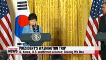 S. Korea, U.S. reaffirm alliance during Pres. Park's Washington visit