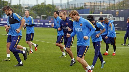 Entrenament de recuperació després del Rayo