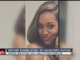 Mother shares story of daughter's suicide