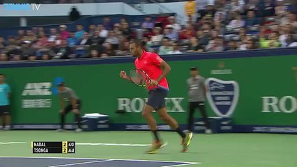 Tsonga Stuns Nadal With Hot Shot