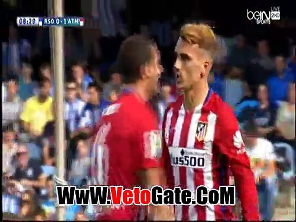 ."جريزمان"يتقدم بالهدف الاول اتلتيكو مدريد فى ريال سوسييداد