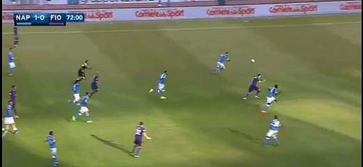 Goal Nikola Kalinić 1:1 - Ssc Napoli vs Ac Fiorentina - 18/10/2015