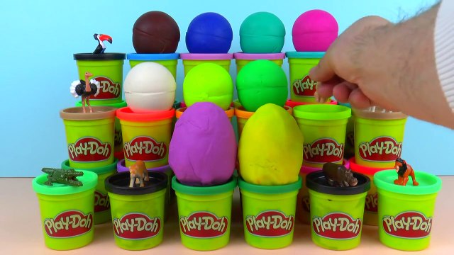 Play Doh Lion King Surprise Eggs Simba Pumba Nala and more animals Король Лев El
