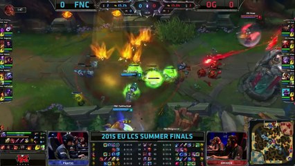 Fnatic vs Origen - Game 1 Grand Finals S5 EU LCS Summer 2015 Playoffs - FNC vs OG G1 Finals