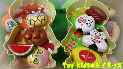 ぽぽちゃん おもちゃアニメ アンパンマンたちとピクニック！お弁�