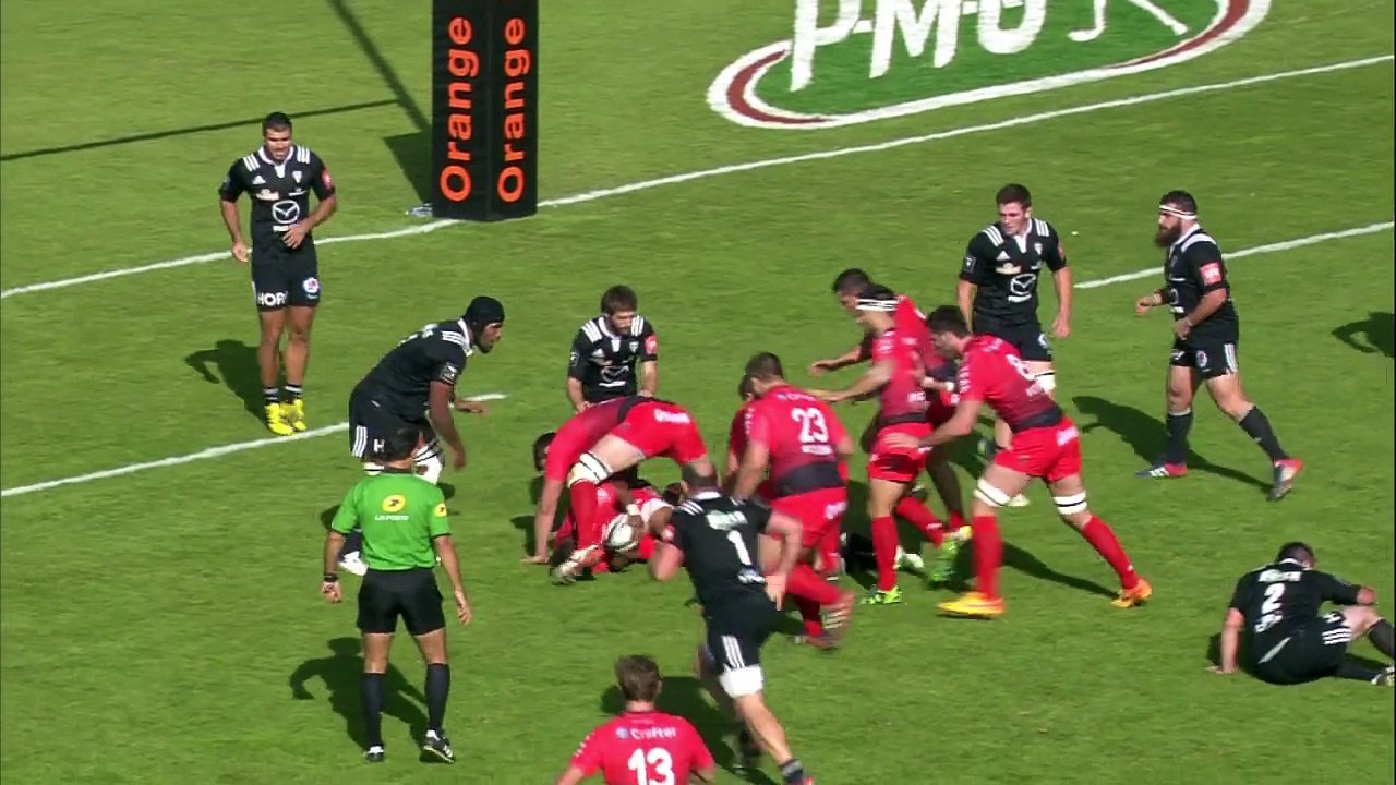 TOP 14 - Brive – Toulon : 29-26 - ESSAI Maxime Mermoz (RCT) - Saison 2015/2016