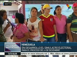 Venezuela se prepara para elección del 6 de diciembre con simulacro