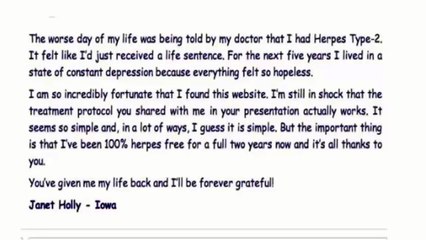 Real Genital Herpes Cure In 2016