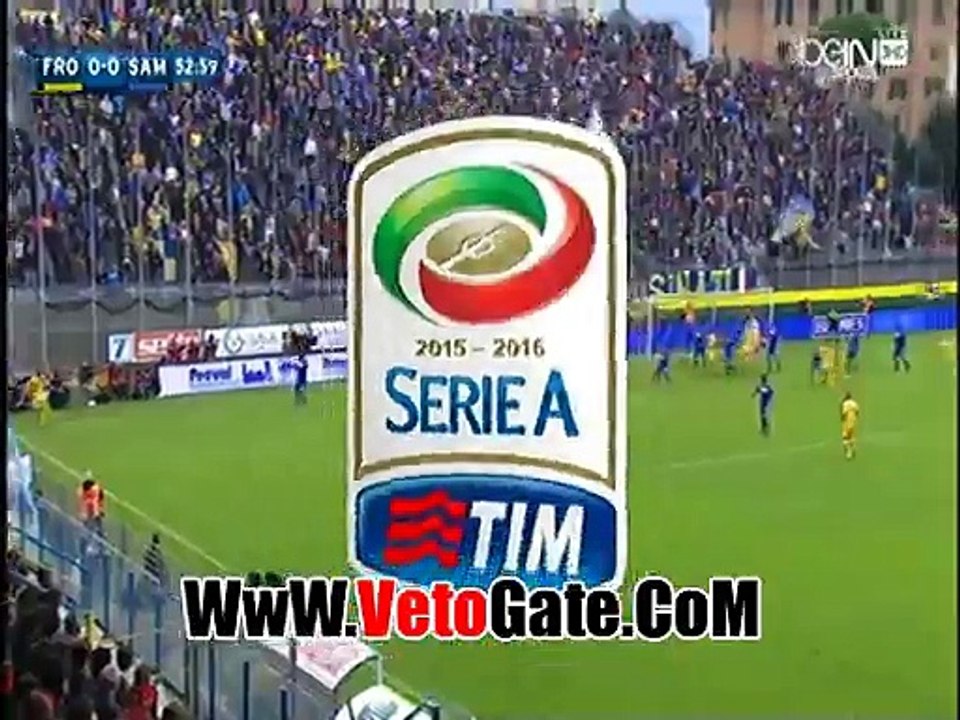 "فروسينونى"يفوز بثنائيه نظيفه فى شباك سامبدوريا