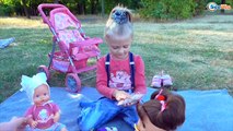 ✔ Кукла Беби Борн и девочка Ярослава в Парке на Пикнике - Baby Born Doll on a Picnic  ✔
