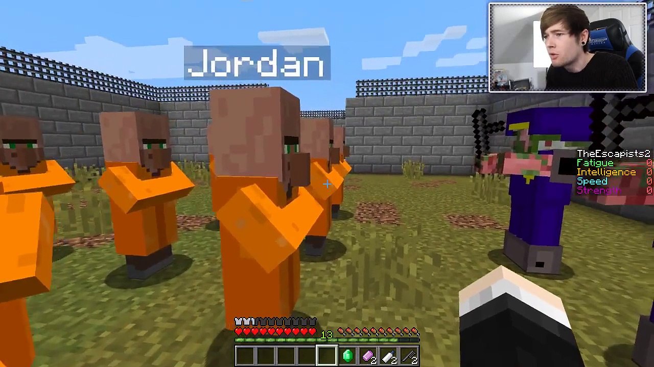 DanTDM Minecraft - I'M BACK IN PRISON!! - Escapists 2 Custom Map