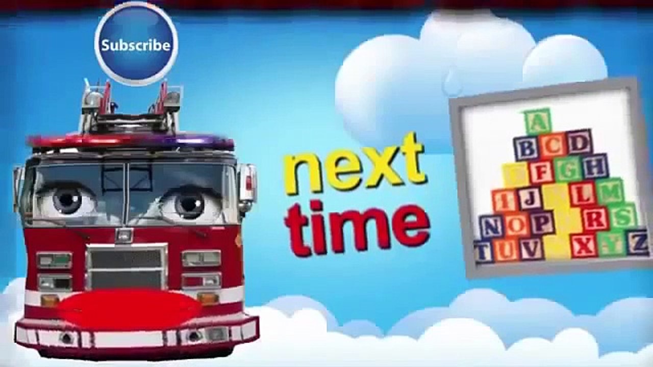 ABC Firetruck Song for Children Fire Truck Lullaby & Nursery Rhyme in 1080 HD 360p