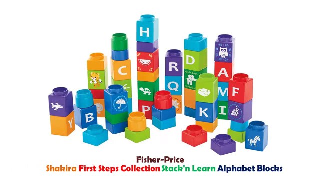Fisher Price Shakira First Steps Collection Stack n Learn Alphabet Blocks