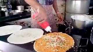 Street Food India - Mouth watering spl Masala Dosa at Aaiyapan