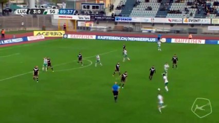 FC Lugano  3-1  FC St Gallen but Yannis Tafer