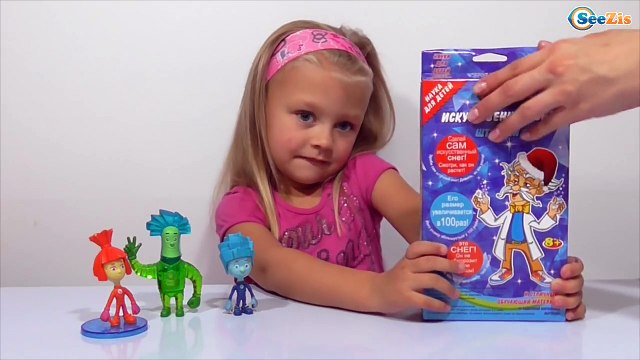 ✔ Фиксики и Ярослава делают Искусственный Снег в Фикси Лаборатории. Видео для детей ✔