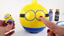 How To Make Minion Halloween Painted Pumpkins - From Toys to Arts _ Crafts with DCTC