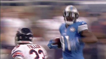 Lions Calvin Johnson goes for 43 yards after the catch
