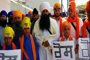 Ros protest by Sangat of Gurdwara Guru Teg Bahadur Sahib Ji