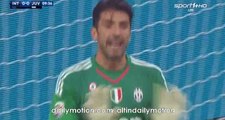 Buffon Fantastic Free Kick Save - Inter vs Juventus - Serie A - 18.10.2015