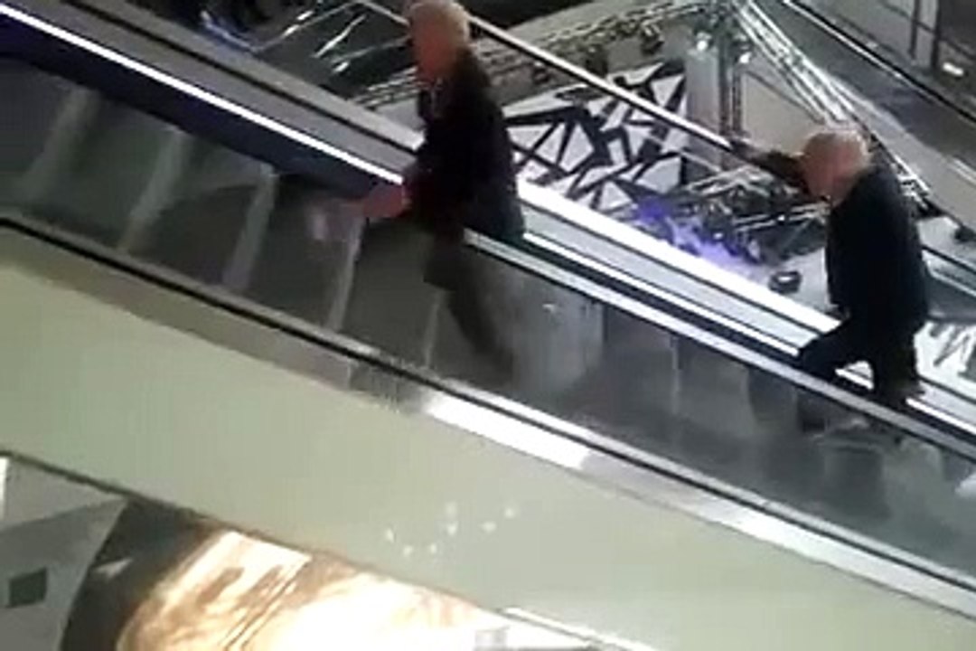 Old guys in a hurry to go shopping