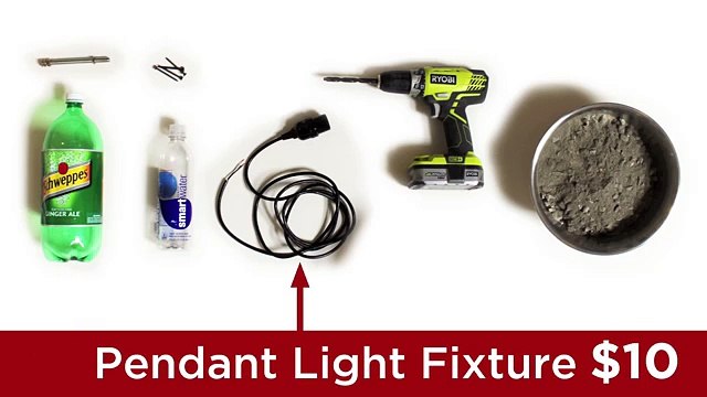 Homemade Modern, Episode 9 DIY concrete pendant lamp