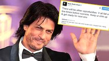 Shahrukh ENCOURAGES Fan On TWITTER