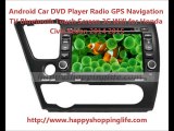 Android Auto DVD system for Honda Civic Sedan 2014 2015 Car GPS Radio Bluetooth Wifi 3G Internet