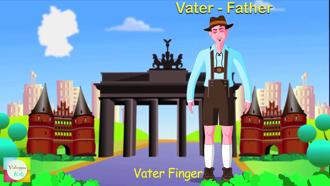 German Finger Family Nursery Rhyme | Deutsch Finger Familie Kinderlieder