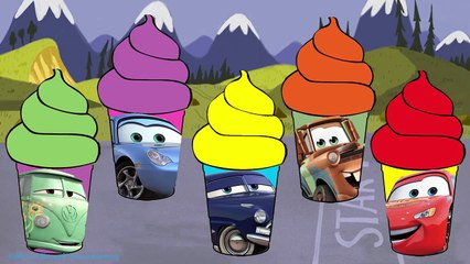 Download Video: DISNEY PIXAR CARS Finger Family Ice Cream Cups Daddy Finger Nursery Rhymes Finger Family S