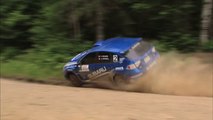 Crazy Rally Driver has massive Crash and finally wins the race!!