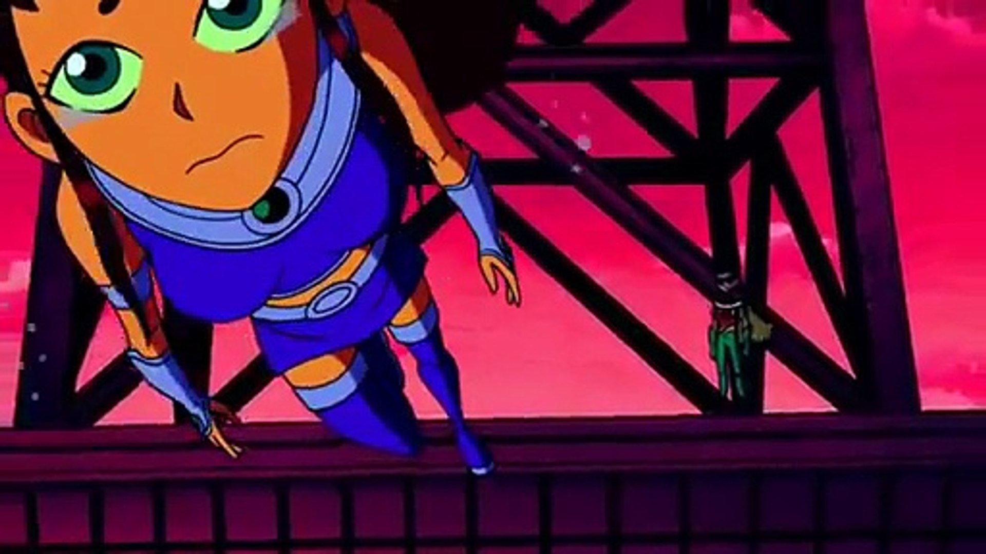 Teen Titans Starfire and Robin kiss - Dailymotion Video