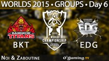 Bangkok Titans vs Edward Gaming - World Championship 2015 - Phase de groupes - 09/10/15 Game 3
