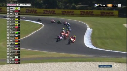 Un pilote de Moto GP percute une mouette