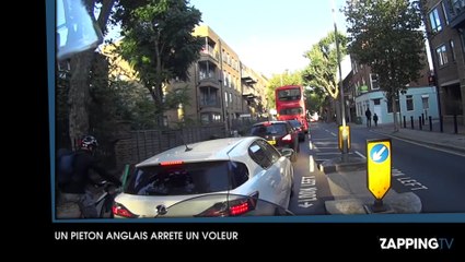 Un Piéton Anglais met à terre un voleur de MonoRover