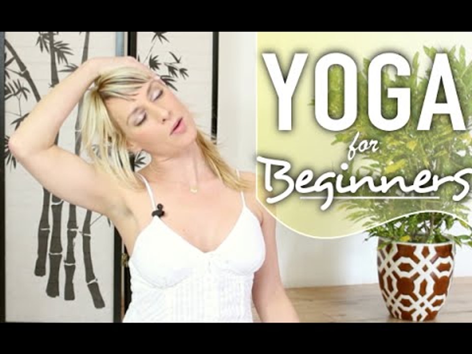 Yoga For Neck Pain - Beginners 5 Minute Neck & Shoulder Pain Relief Yoga