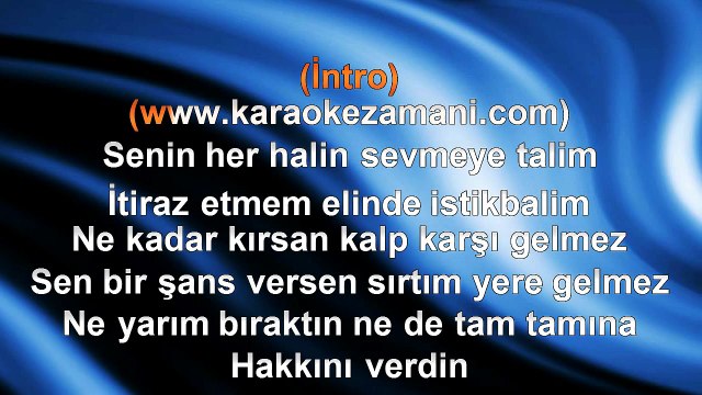 Murat Dalkılıç - Bir Güzellik Yap - 2012 TÜRKÇE KARAOKE