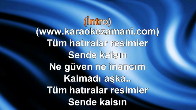 Murat Dalkılıç - Kader - 2012 TÜRKÇE KARAOKE