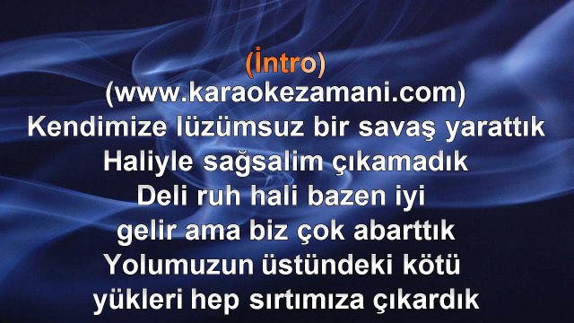 Murat Dalkılıç - Lüzumsuz Savaş - (2013) TÜRKÇE KARAOKE
