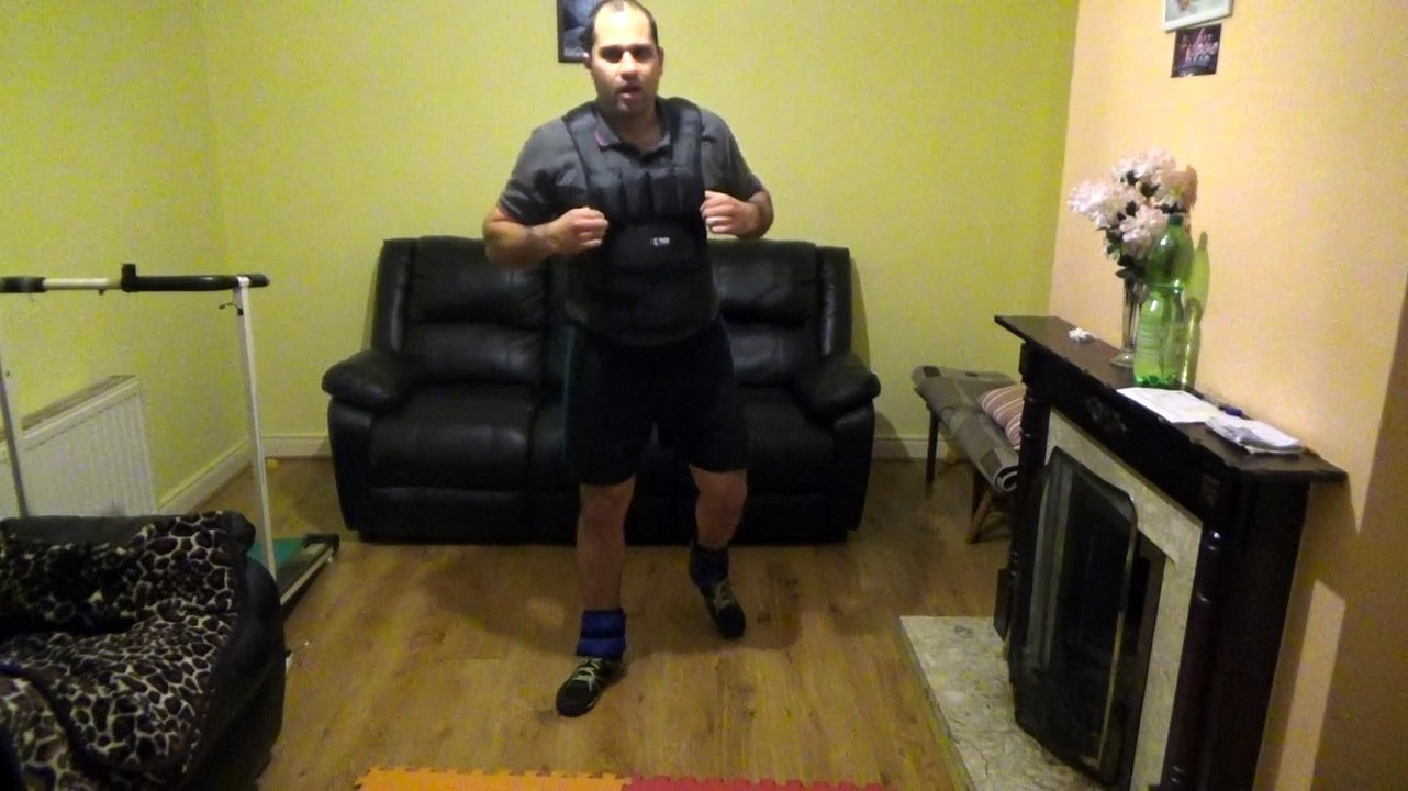 100 burpees and push up challenge with 12 kg weights