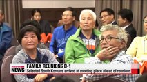 War-separated families gather at Sokcho ahead of reunion