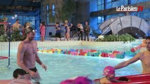 Le champion Fabien Gilot nage avec les enfants de Gouvieux