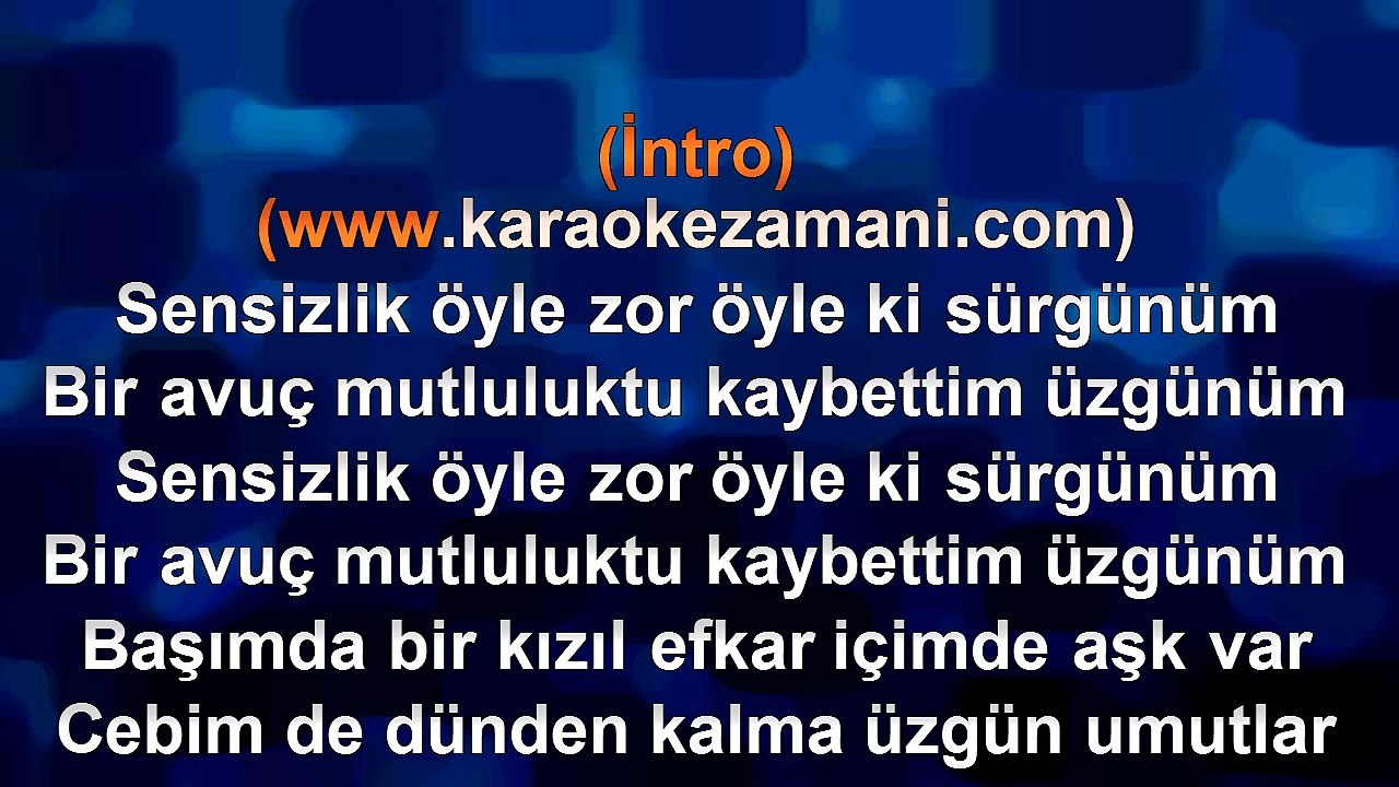 Murat Kurşun - Kızıl Efkar - (Düet İntizar) - (2014) TÜRKÇE KARAOKE