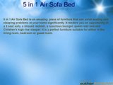 5 in 1 Air Sofa Bed-Multipurpose Air Sofa Bed for Home and Offices