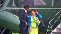 What Happens When Only President Obama Has an Umbrella?