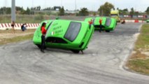 Stunt Car Show & Dancing Girls Cars on 2 Wheels & Drifting