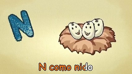 abc alphabet song en español | La letra N Cancion | canciones infantiles