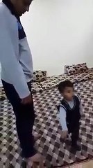 Cute Little Baby to his Father Asked for Prayer